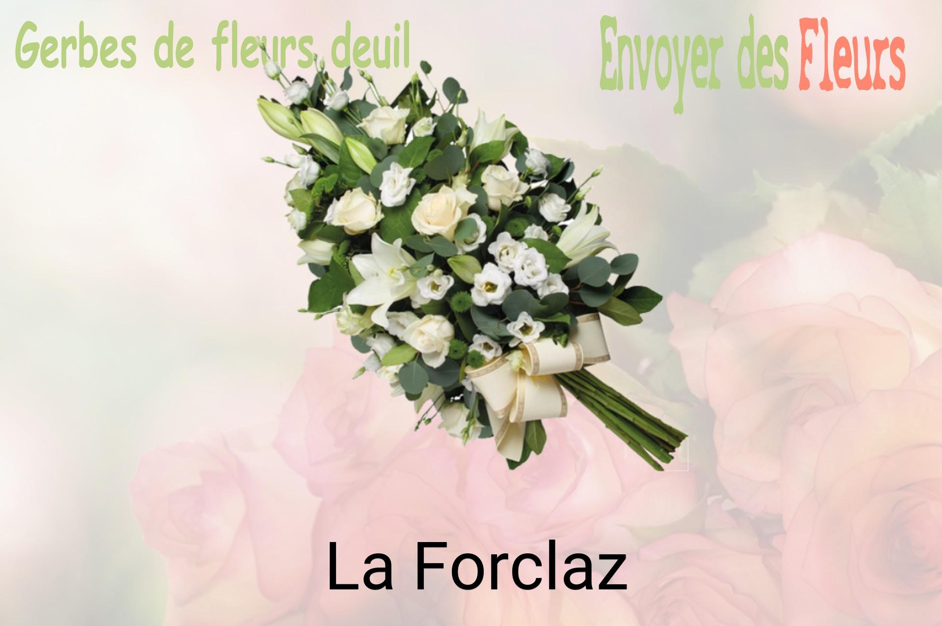 Gerbe de fleurs de deuil livrée à La Forclaz